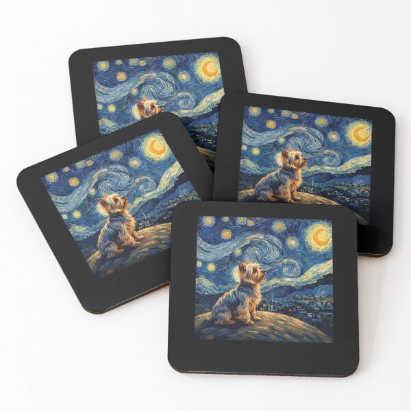 Item preview, Yorkshire Terrier Starry Night Van Gogh Art Dog Lover designed and sold by TerryConnells.
