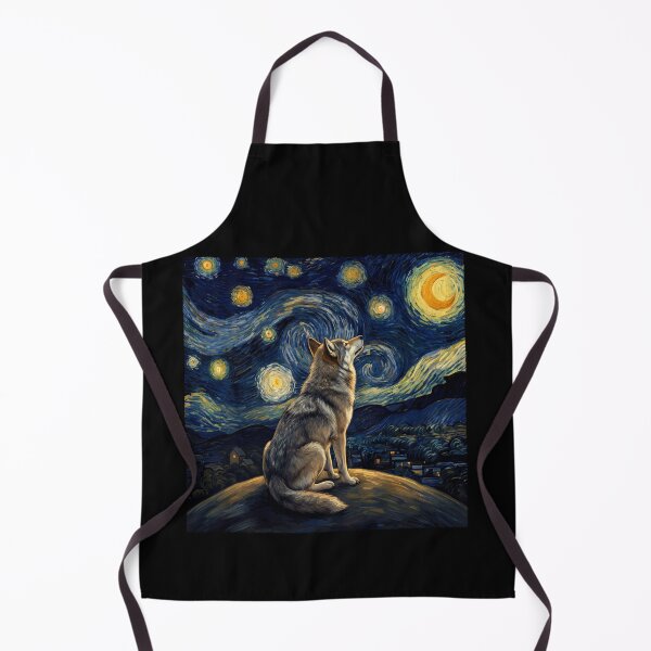 Item preview, Wolf Starry Night Van Gogh Art Lover designed and sold by TerryConnells.