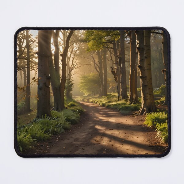 Item preview, Special Walnut Warm Brown Woodland Path Sunlight designed and sold by Glitchart66.