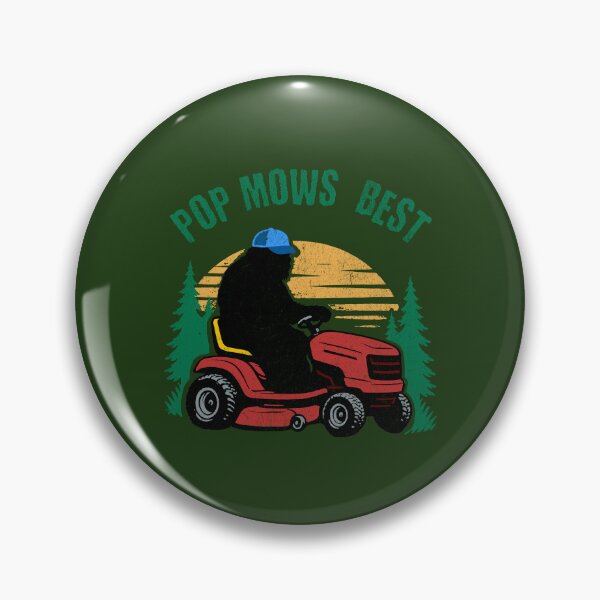 Item preview, Pop Mows Best Bigfoot Riding Lawn Mower Funny Dad Gift designed and sold by donwillisjrart.