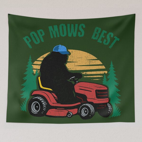 Item preview, Pop Mows Best Bigfoot Riding Lawn Mower Funny Dad Gift designed and sold by donwillisjrart.