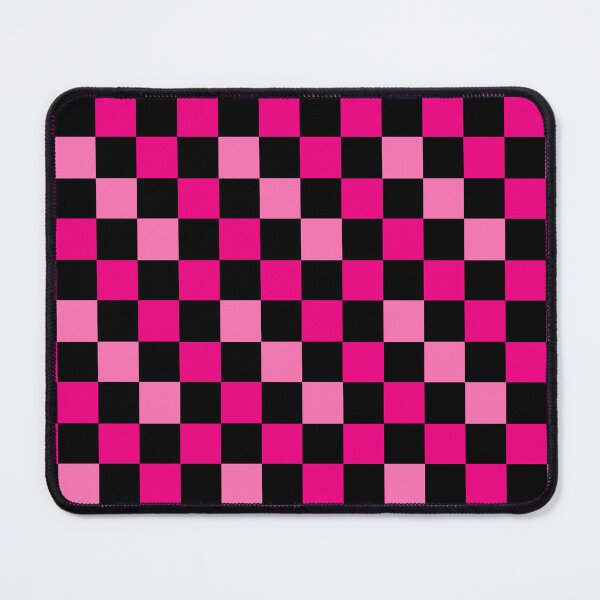 Item preview, Hot Pink and Black Checkered Design designed and sold by PatternTitan.