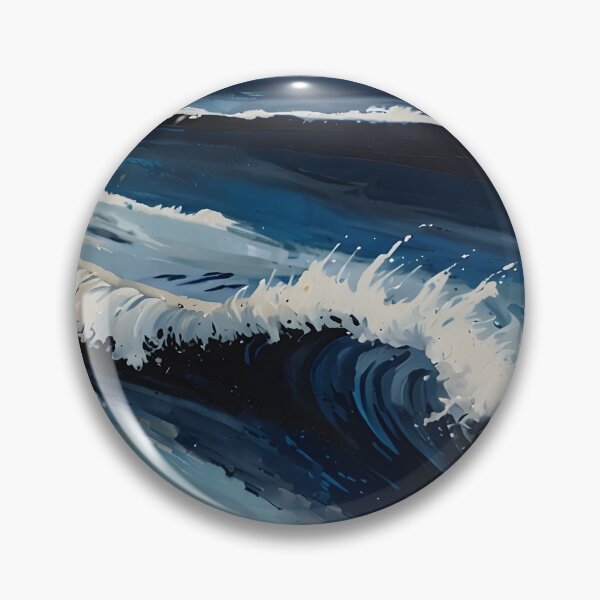 Item preview, Rhythm of Blue Navy Royal Coastal Abstract designed and sold by Glitchart66.