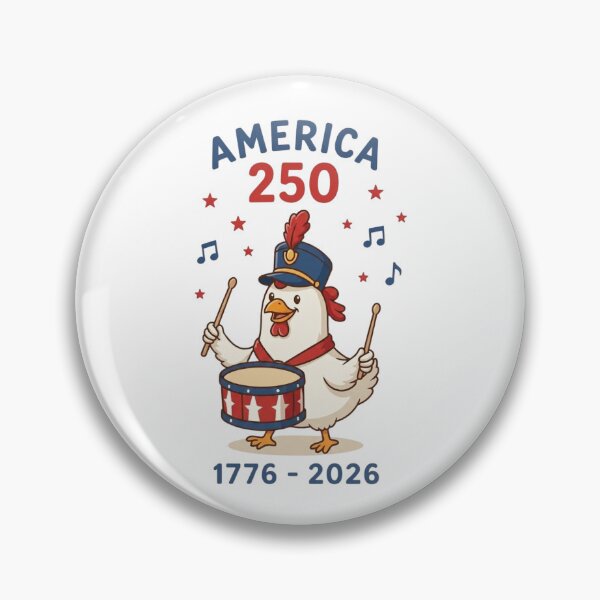 Item preview, America 250 Drummer Chicken Art - Funny Patriotic USA 1776-2026 Semiquincentennial Celebration Design designed and sold by Picasfarmer.