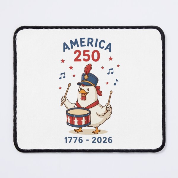 Item preview, America 250 Drummer Chicken Art - Funny Patriotic USA 1776-2026 Semiquincentennial Celebration Design designed and sold by Picasfarmer.