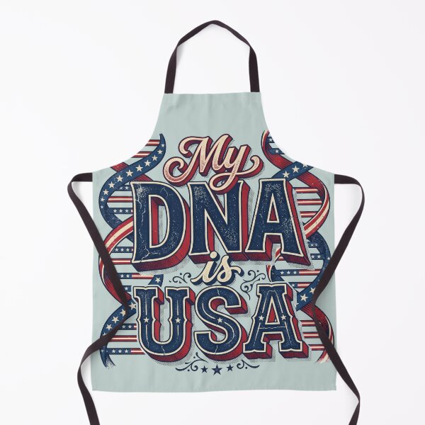 Item preview, My DNA is USA Vintage Americana Calligraphy Distressed Patriotic 4th of July Streetwear designed and sold by Cozy-Old-Pub.
