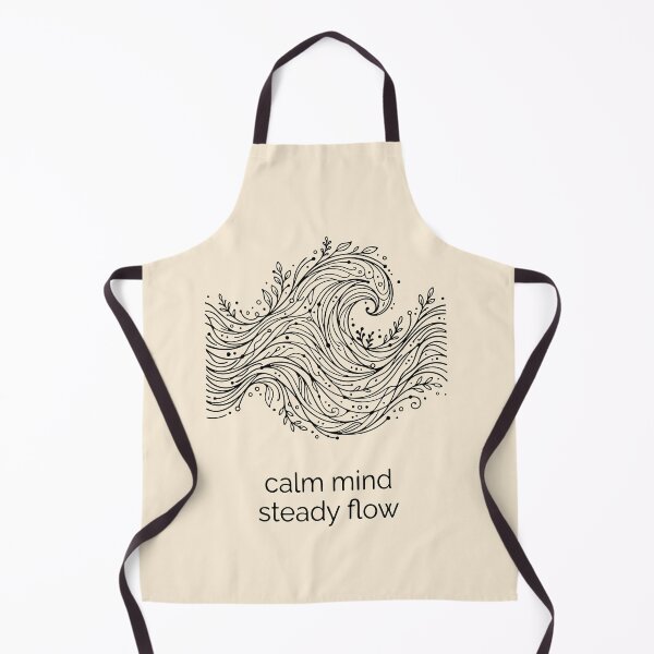 Item preview, Calm Mind Steady Flow Minimalist Zen Quote Design designed and sold by Dantin.