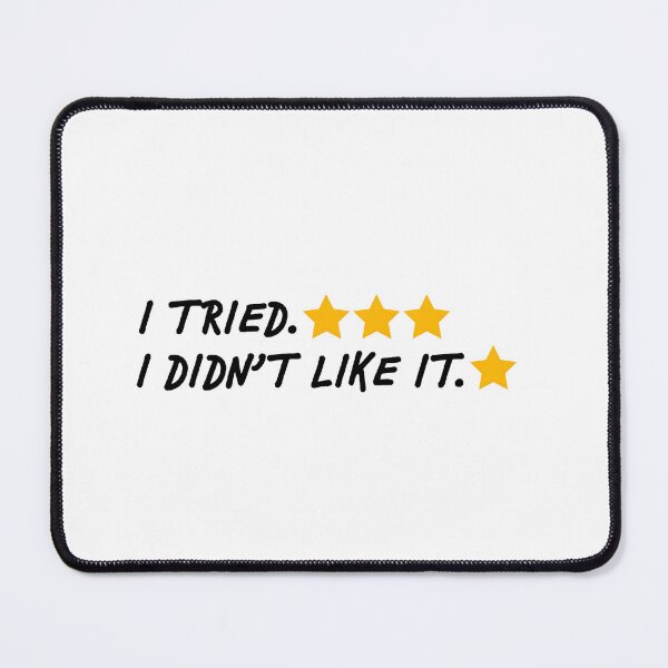 Item preview, I Tried I Didn’t Like It Funny Sarcastic Minimalist Quote designed and sold by darkminimalprints.