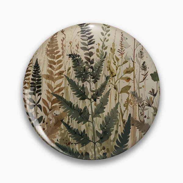 Item preview, Crafted Collage Botanical Fern Vintage Mixed Media designed and sold by Glitchart66.
