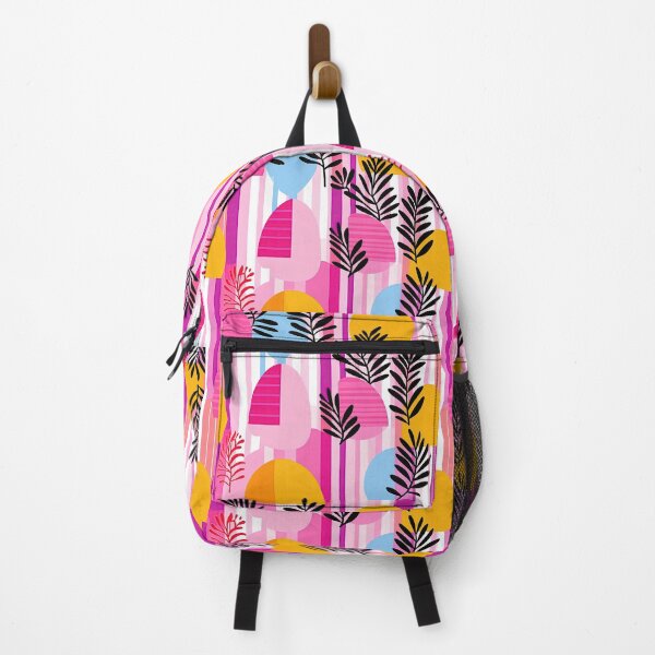 Item preview, Colorful Retro Memphis Geometric Botanical Pattern designed and sold by Athena2520.