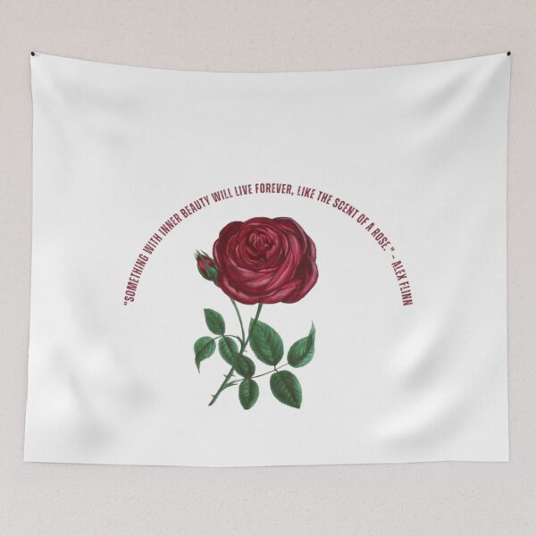 Item preview, Soft Aesthetic Rose Quote – Inner Beauty Floral Art | Cottagecore Vintage Flower Design designed and sold by GloboStyle Design .