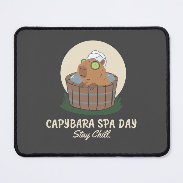 Item preview, Capybara Spa Day - Zen Aesthetic Self-Care designed and sold by KristineKaren.