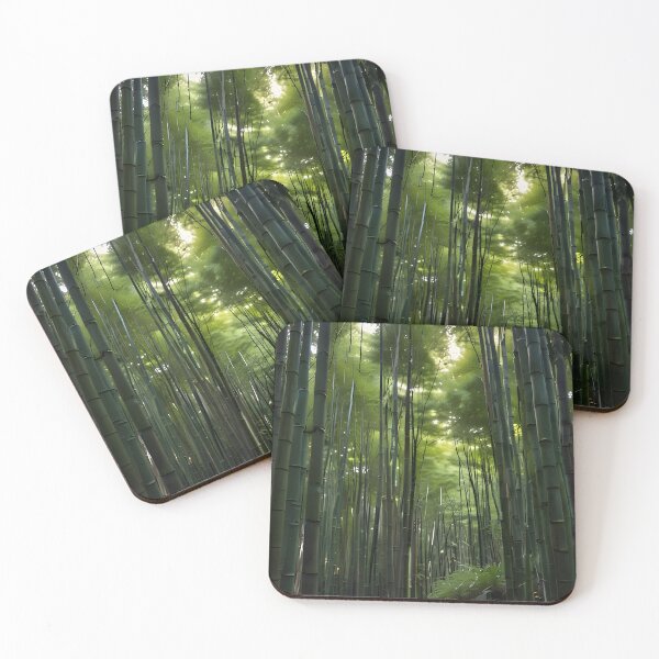 Item preview, Biophilic Bamboo Grove Serene Green Zen Forest designed and sold by Glitchart66.