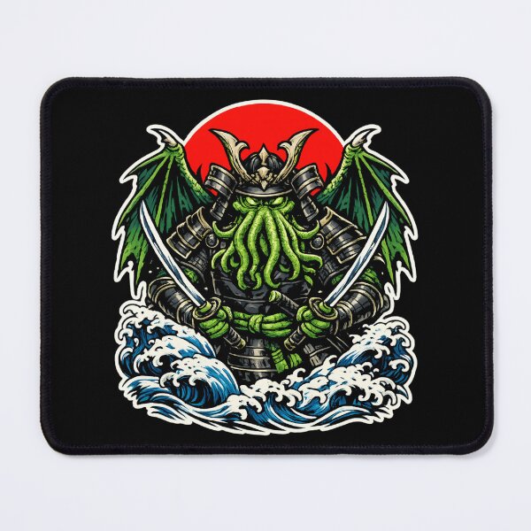 Item preview, Eldritch Samurai cthulhu Warrior – Ocean Horror Mythic Fighter  designed and sold by SidTastic .
