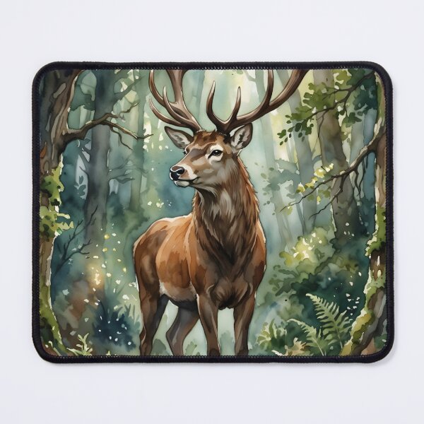 Item preview, Red Deer Stag Cervus Elaphus Forest designed and sold by RubisLeaf.
