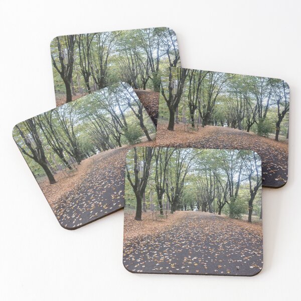 Item preview, Tree Alley in Early Autumn Peaceful Nature Landscape designed and sold by AndaBast.