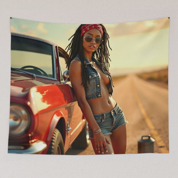 Item preview, Desert Heat: Retro Roadside Muse designed and sold by Huskyyy Designs.