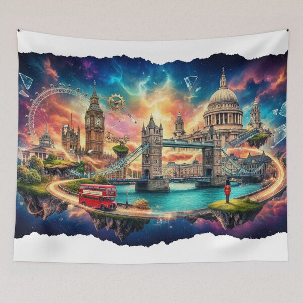 Item preview, Surreal Floating London Collage designed and sold by LCPcreations.