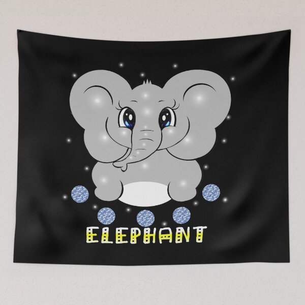 Item preview, Adorable Elephant designed and sold by Shirley cute art .