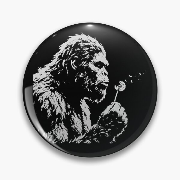 Item preview, Bigfoot Blowing Dandelion - Whimsical Sasquatch Minimalist Art designed and sold by haitrieuic96.