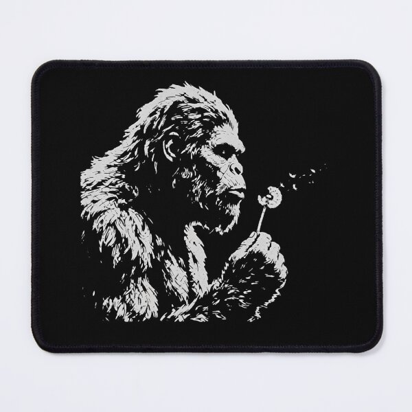 Item preview, Bigfoot Blowing Dandelion - Whimsical Sasquatch Minimalist Art designed and sold by haitrieuic96.