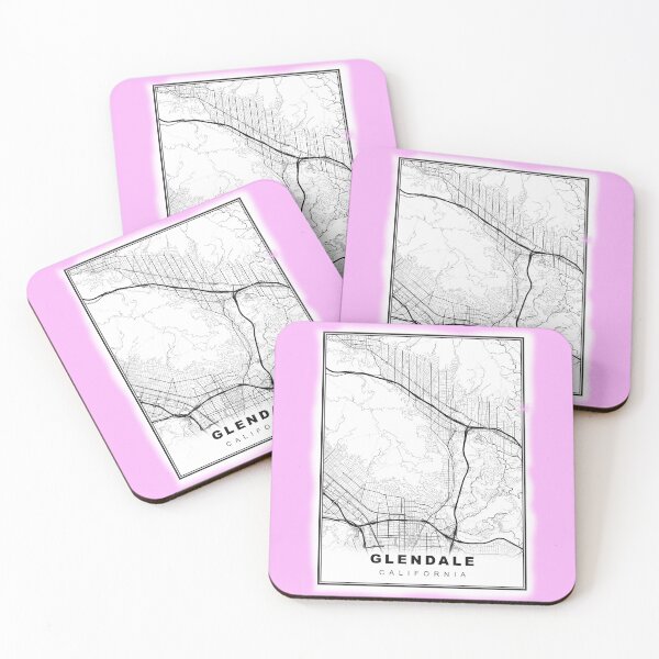 Item preview, Minimalist Glendale Map designed and sold by Tamas Das.