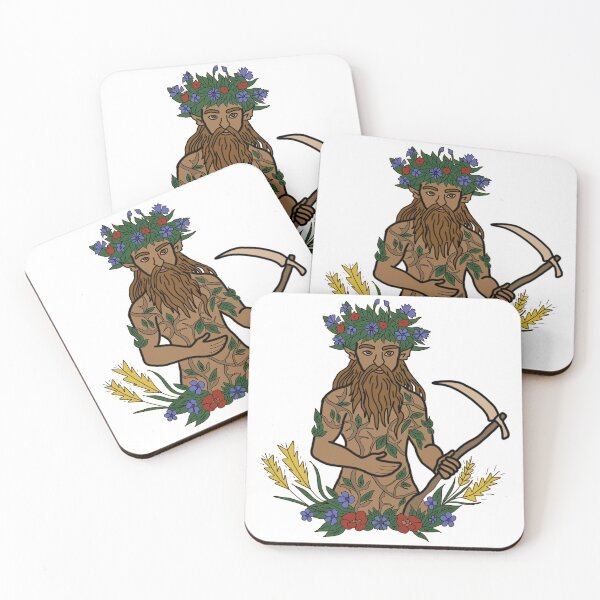 Item preview, Green Man Spirit - Pagan Forest Deity & Nature Guardian designed and sold by LeshanArt.