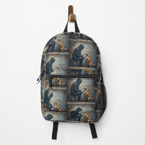 Item preview, Silent Connection – Street Art Silhouette & Dog designed and sold by Huskyyy Designs.