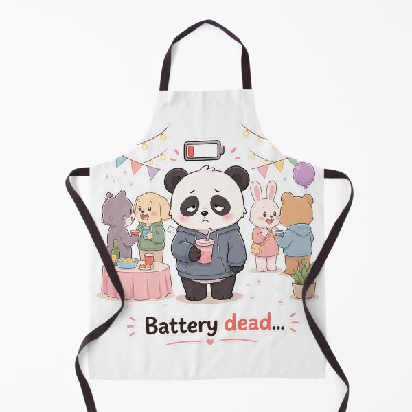 Item preview, Panda Social Battery Dead Introvert Mood Moment designed and sold by Sadia Jannat.