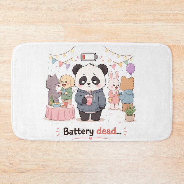 Item preview, Panda Social Battery Dead Introvert Mood Moment designed and sold by Sadia  Jannat.
