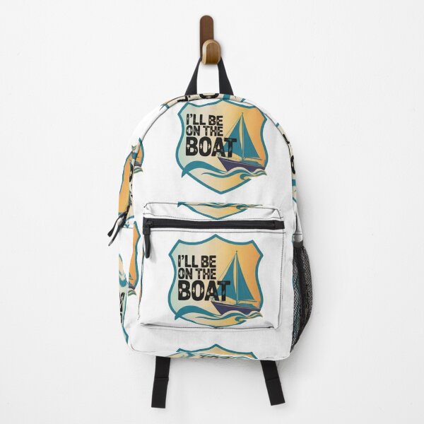 Item preview, I’ll Be On The Boat Vintage Sailing Boating Shield T-Shirt designed and sold by MerchlyMike.