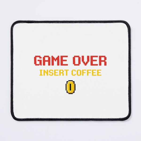 Item preview, Game Over Insert Coffee - Funny Retro Gamer Coffee Lover 8-Bit Pixel Tee designed and sold by NOCTIX5180.