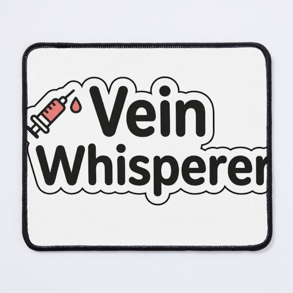 Item preview, Vein Whisperer Funny Phlebotomist Quote with Syringe Illustration designed and sold by RushVibeWear.