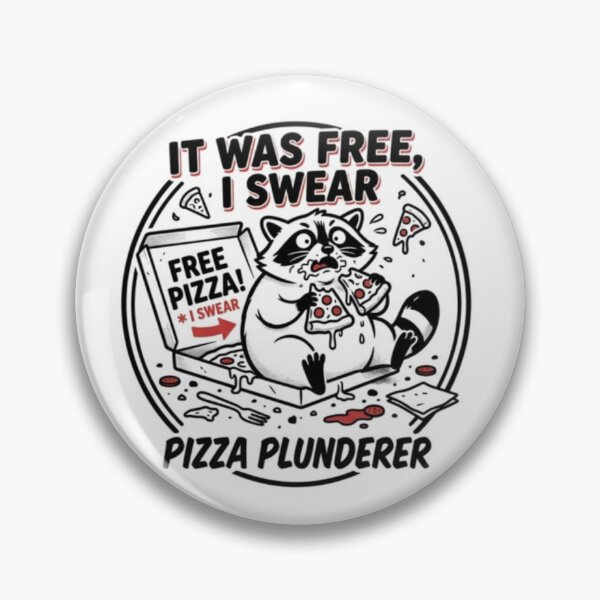 Item preview, Pizza Plunderer – Funny Raccoon Design designed and sold by Dogandesighn.