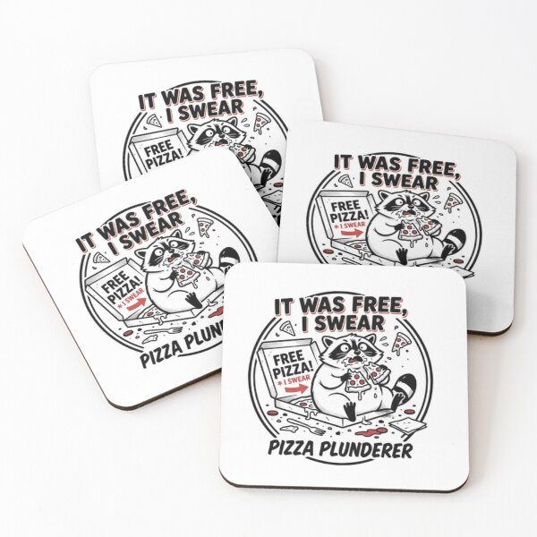 Item preview, Pizza Plunderer – Funny Raccoon Design designed and sold by Dogandesighn.