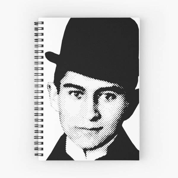 Item preview, Franz Kakfa portrait halftone pattern retro 80s style black and white HD ONLINE STORE designed and sold by bard-art.