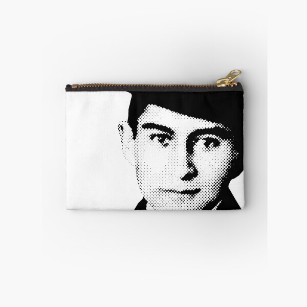 Item preview, Franz Kakfa portrait halftone pattern retro 80s style black and white HD ONLINE STORE designed and sold by bard-art.