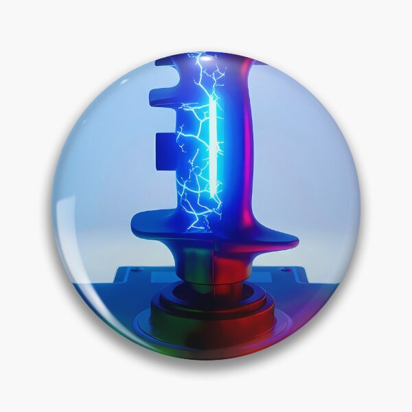 Item preview, Electric Retro Arcade Joystick - Neon Lightning Gaming Art designed and sold by powersunlight.
