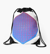 Red/Blue Weave Drawstring Bag