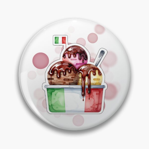 Item preview, Italian Gelato Ice Cream with Italy Flag Design designed and sold by iamKRUK.