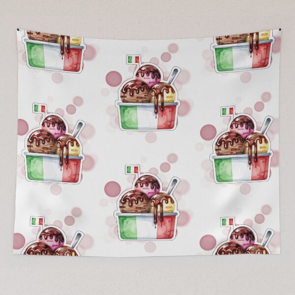 Item preview, Italian Gelato Ice Cream with Italy Flag Design designed and sold by iamKRUK.