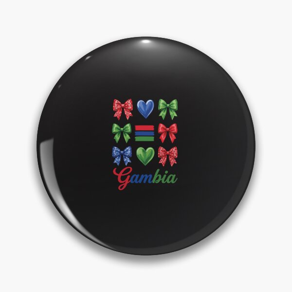 Item preview, Gambia Flag Coquette Aesthetic Gambian Girl Cute Bow African Pride Trendy Style designed and sold by kiralynstration.