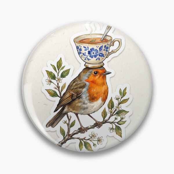 Item preview, bird with coffee designed and sold by ArtisticVlad.