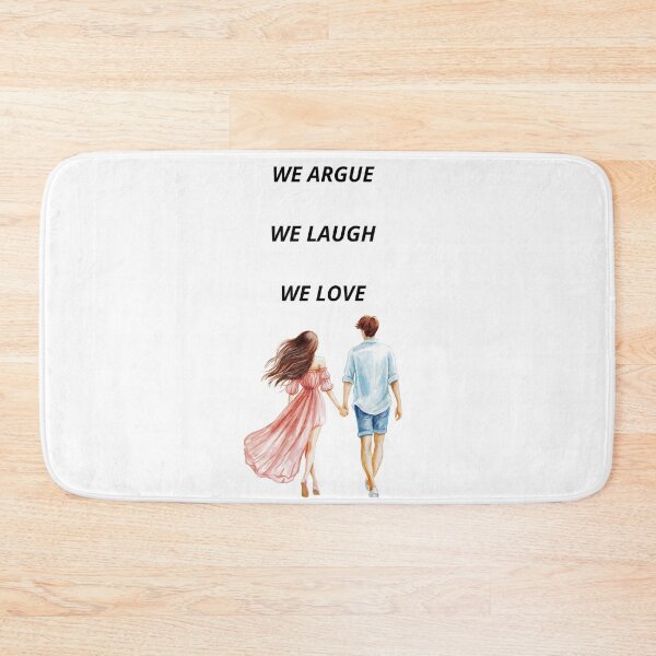 Item preview, We Argue We Laugh We Love – Couple Quote Art Print designed and sold by Mastalina99.
