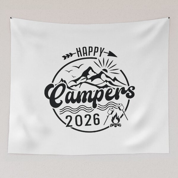 Item preview, Happy Campers 2026 Camping Trip Shirt Friends Outdoor Adventure Matching Group designed and sold by kiralynstration.