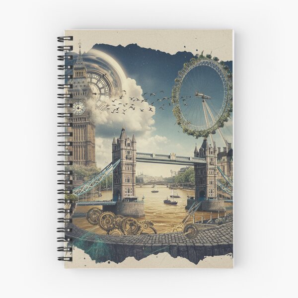 Item preview, Surreal Collage of London Landmarks designed and sold by LCPcreations.