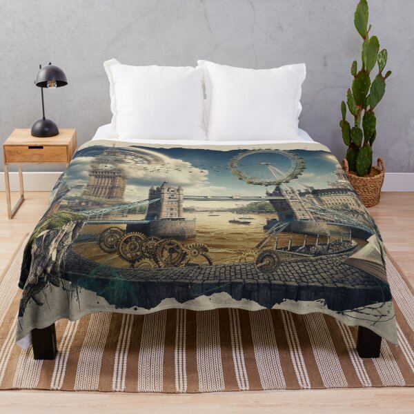 Item preview, Surreal Collage of London Landmarks designed and sold by LCPcreations.
