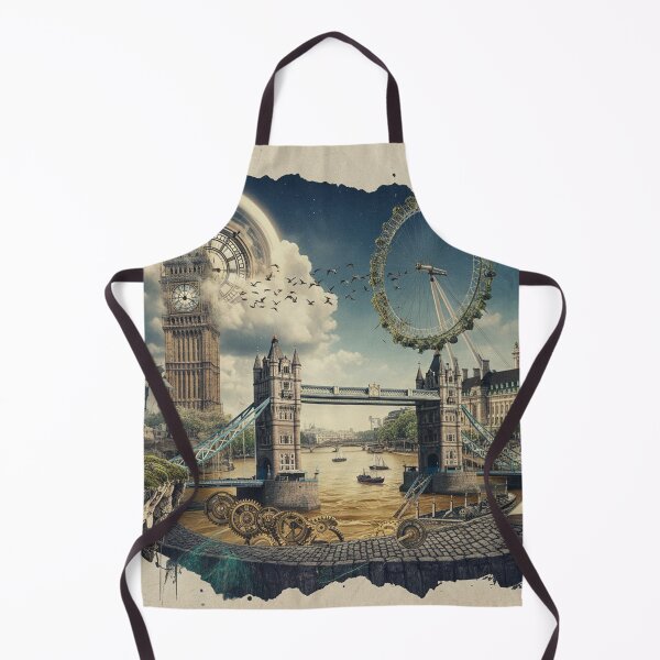 Item preview, Surreal Collage of London Landmarks designed and sold by LCPcreations.