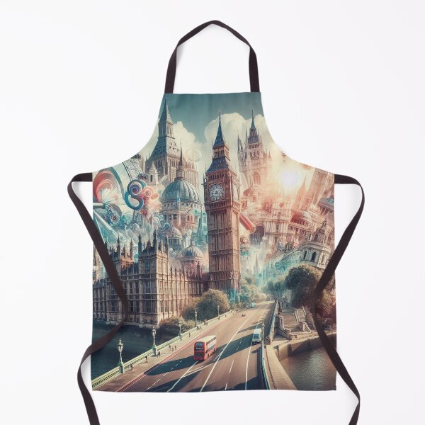 Item preview, Surreal Collage of London Landmarks designed and sold by LCPcreations.