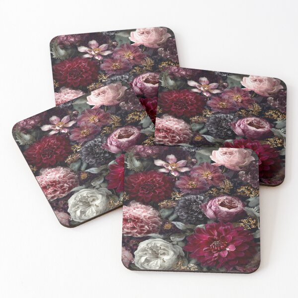 Item preview,  Midnight Dahlia & Rose Bouquet: Moody Baroque Garden designed and sold by digitalartinspo.